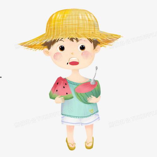 吃瓜少年图片素材下载网